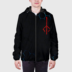 Куртка с капюшоном мужская DARK SOULS, цвет: 3D-черный — фото 2