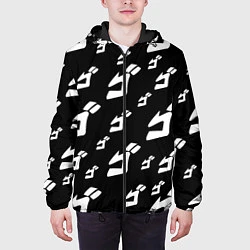 Куртка с капюшоном мужская JoJo Bizarre Adventure, цвет: 3D-черный — фото 2