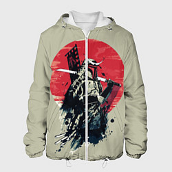 Куртка с капюшоном мужская Samurai man, цвет: 3D-белый