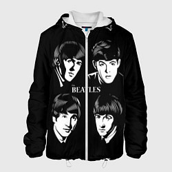 Куртка с капюшоном мужская THE BEATLES, цвет: 3D-белый