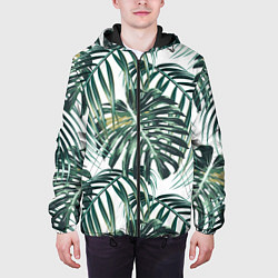 Куртка с капюшоном мужская Тропики, цвет: 3D-черный — фото 2