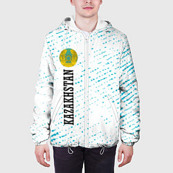 Куртка с капюшоном мужская KAZAKHSTAN КАЗАХСТАН, цвет: 3D-белый — фото 2