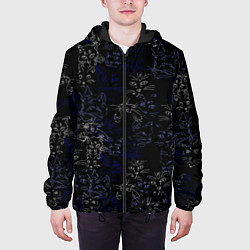 Куртка с капюшоном мужская Ночные кошечки, цвет: 3D-черный — фото 2