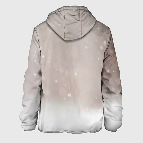 Мужская куртка Лиса и снег / 3D-Белый – фото 2