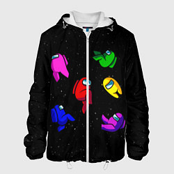 Куртка с капюшоном мужская Among Us, цвет: 3D-белый