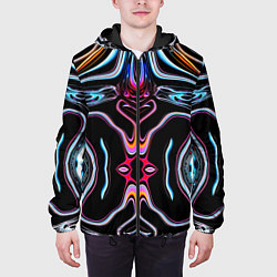 Куртка с капюшоном мужская Cybernetics, цвет: 3D-черный — фото 2