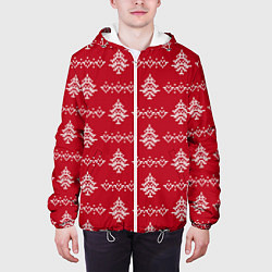 Куртка с капюшоном мужская Свитер без оленей, цвет: 3D-белый — фото 2