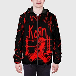Куртка с капюшоном мужская Korn, цвет: 3D-черный — фото 2