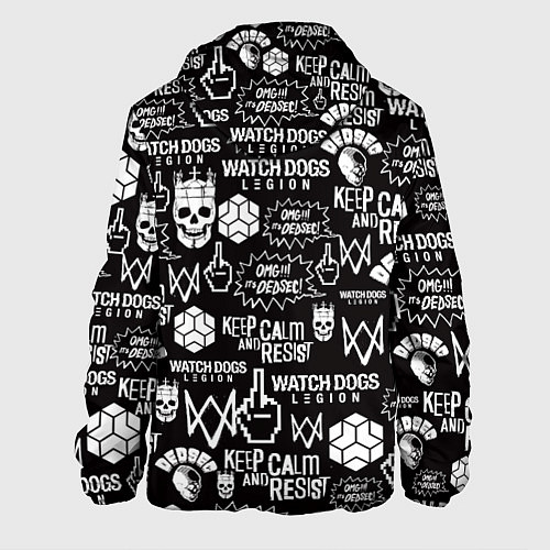 Мужская куртка WATCH DOGS LEGION / 3D-Белый – фото 2