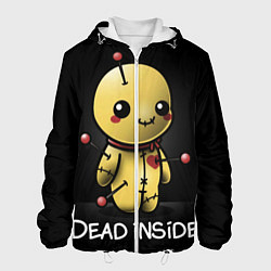 Куртка с капюшоном мужская DEAD INSIDE, цвет: 3D-белый