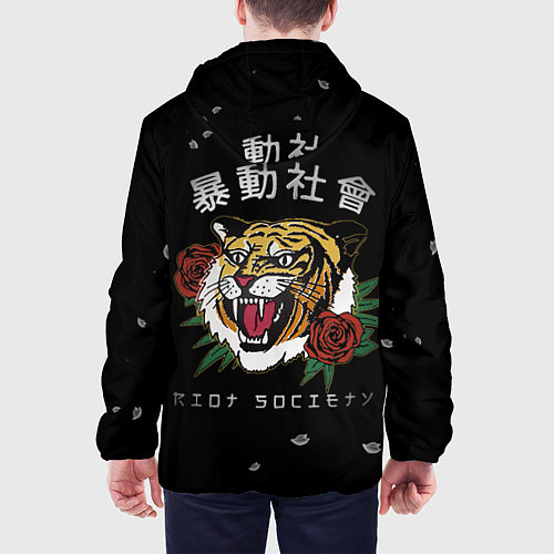 Мужская куртка Тигр спина / 3D-Черный – фото 4