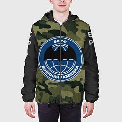 Куртка с капюшоном мужская Военная Разведка, цвет: 3D-черный — фото 2