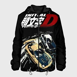 Куртка с капюшоном мужская INITAIL D DRIFT, цвет: 3D-черный