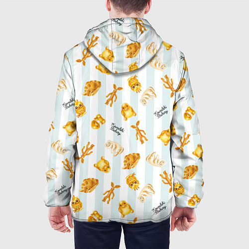Мужская куртка Baked Goods Pattern / 3D-Черный – фото 4