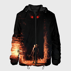 Куртка с капюшоном мужская Ведьмак, цвет: 3D-черный