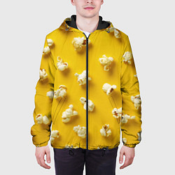 Куртка с капюшоном мужская Попкорн, цвет: 3D-черный — фото 2