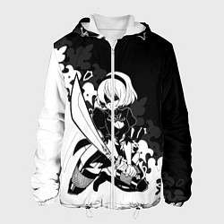 Куртка с капюшоном мужская NIER AUTOMATA, цвет: 3D-белый