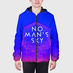 Куртка с капюшоном мужская NO MANS SKY, цвет: 3D-черный — фото 2