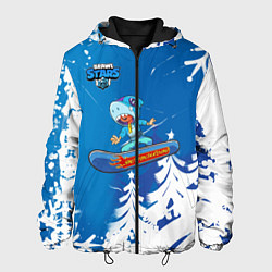 Куртка с капюшоном мужская Brawl Stars Snowboarding, цвет: 3D-черный