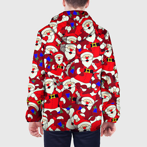 Мужская куртка Дед Санта / 3D-Черный – фото 4