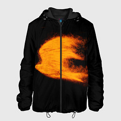 Куртка с капюшоном мужская Огненная птица, цвет: 3D-черный