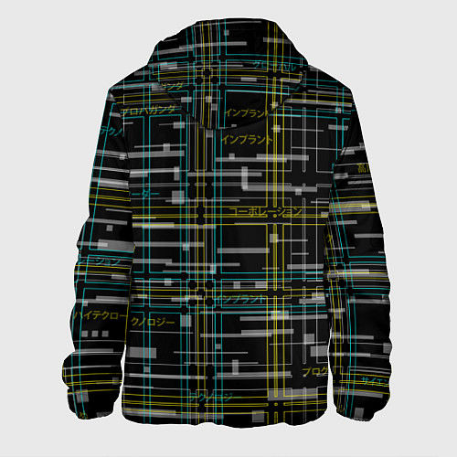 Мужская куртка Cyberpunk Tartan / 3D-Черный – фото 2