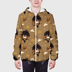 Куртка с капюшоном мужская Чиби Чжун Ли, цвет: 3D-белый — фото 2