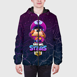 Куртка с капюшоном мужская Brawl Stars - Colonel Ruffs, цвет: 3D-черный — фото 2
