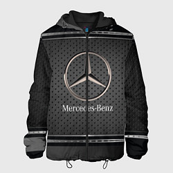 Куртка с капюшоном мужская MERCEDES BENZ МЕРСЕДЕС БЕНЗ, цвет: 3D-черный