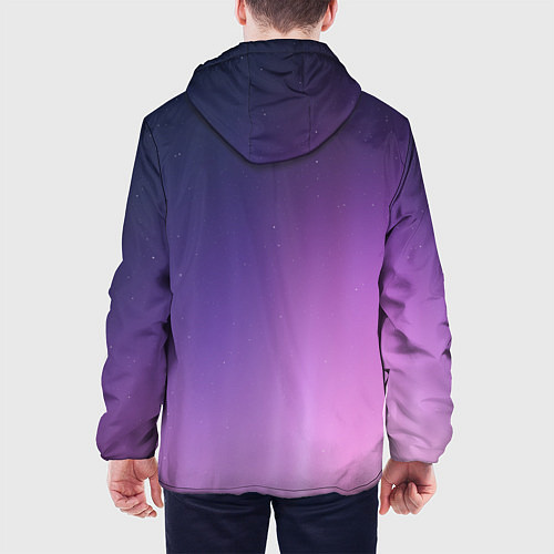 Мужская куртка Северное сияние фиолетовый / 3D-Черный – фото 4