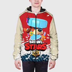 Куртка с капюшоном мужская Brawl Stars - Ronin Ruffs, цвет: 3D-черный — фото 2