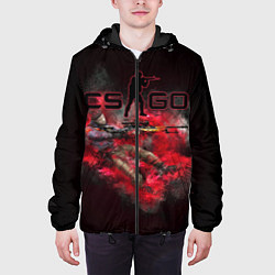 Куртка с капюшоном мужская КС ГО, цвет: 3D-черный — фото 2