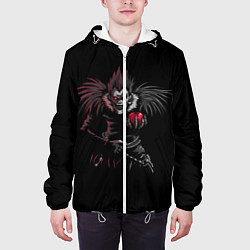 Куртка с капюшоном мужская Death Note, цвет: 3D-белый — фото 2