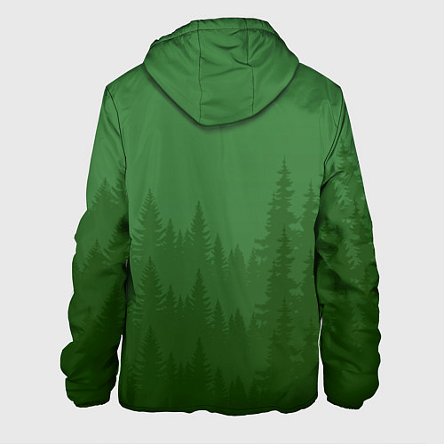 Мужская куртка Зеленый Лес / 3D-Белый – фото 2