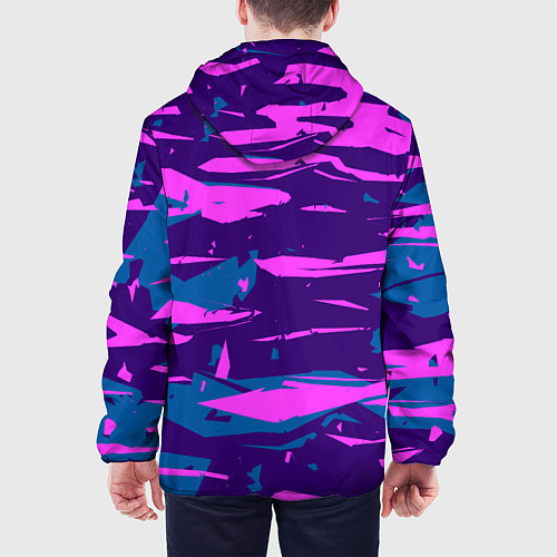 Мужская куртка CYBERSTYLE NEON CAMOUFLAGE / 3D-Черный – фото 4