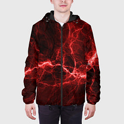 Куртка с капюшоном мужская Разряд Молний, цвет: 3D-черный — фото 2