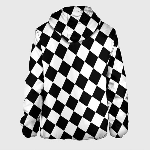 Мужская куртка Шахматы / 3D-Белый – фото 2