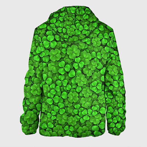 Мужская куртка Зелёный клевер / 3D-Белый – фото 2
