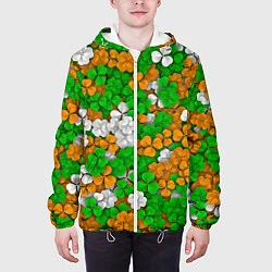 Куртка с капюшоном мужская Ирландский клевер, цвет: 3D-белый — фото 2