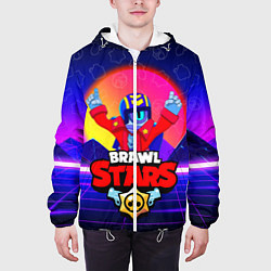 Куртка с капюшоном мужская BRAWL STARS STU, цвет: 3D-белый — фото 2