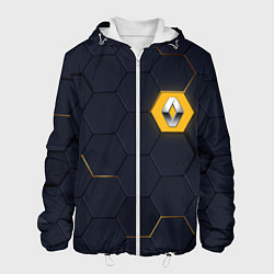 Куртка с капюшоном мужская Renault, цвет: 3D-белый