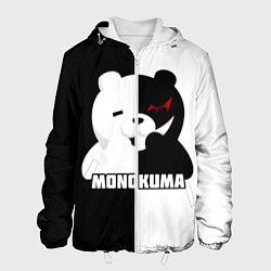 Куртка с капюшоном мужская MONOKUMA МОНОКУМА BEAR, цвет: 3D-белый