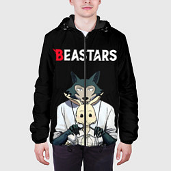Куртка с капюшоном мужская Beastars Выдающиеся звери, цвет: 3D-черный — фото 2