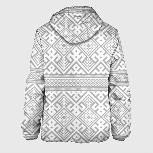 Мужская куртка Русские народные узоры / 3D-Белый – фото 2