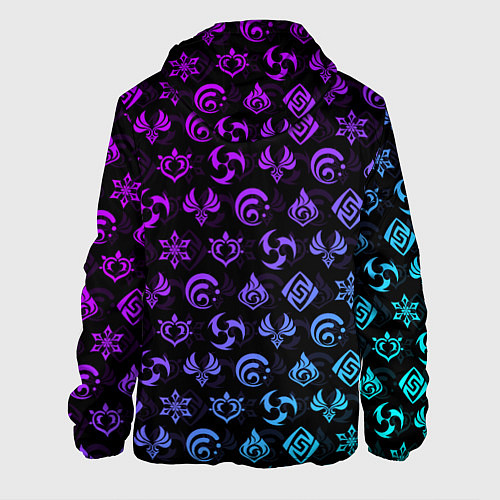 Мужская куртка GENSHIN IMPACT NEON / 3D-Белый – фото 2