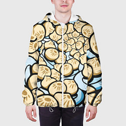 Куртка с капюшоном мужская Нежная бууза, цвет: 3D-белый — фото 2