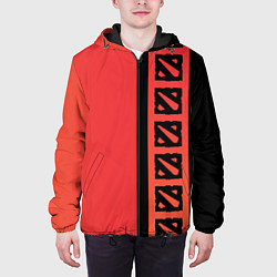 Куртка с капюшоном мужская Dota 2, цвет: 3D-черный — фото 2