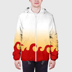 Куртка с капюшоном мужская ШИНДЖУРО РЕНГОКУ KNY, цвет: 3D-белый — фото 2