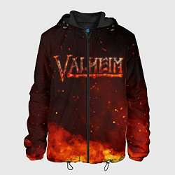 Мужская куртка Valheim огненный лого
