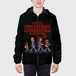 Куртка с капюшоном мужская The Stranger Nerds, цвет: 3D-черный — фото 2